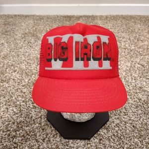 Vintage 1988 Big Iron VIII Mesh Snapback Hat Promotions Plus Made in the USA